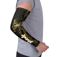 Black and Gold Hawaii Arm Sleeves Hammerhead Shark Tattoo Curve Polynesian LT14 - Polynesian Pride
