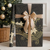 Black and Gold Hawaii Wrapping Paper Hammerhead Shark Tattoo Curve Polynesian LT14 - Polynesian Pride