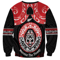 Aotearoa Toitu Te Tiriti Sweatshirt Haka Tiki Honour The Treaty LT14 - Polynesian Pride