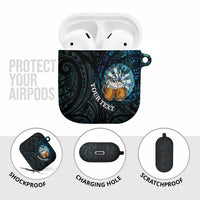 Personalized New Zealand Darts Beer AirPods Case Paua Shell Aotearoa Maori Tattoo LT14 - Polynesian Pride
