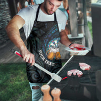 Personalized New Zealand Darts Beer Apron Paua Shell Aotearoa Maori Tattoo - Polynesian Pride