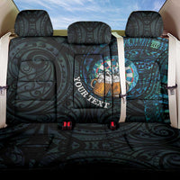 Personalized New Zealand Darts Beer Back Car Seat Cover Paua Shell Aotearoa Maori Tattoo LT14 One Size Black - Polynesian Pride