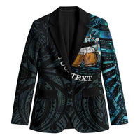 Personalized New Zealand Darts Beer Blazer Paua Shell Aotearoa Maori Tattoo - Polynesian Pride