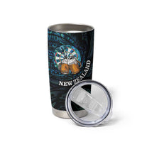 Personalized New Zealand Darts Beer Tumbler Cup Paua Shell Aotearoa Maori Tattoo LT14 - Polynesian Pride