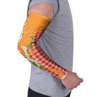 Prince Kuhio Aloha Hawaii Arm Sleeves Plumeria Ilima Lei Palaka Motifs LT14 - Polynesian Pride