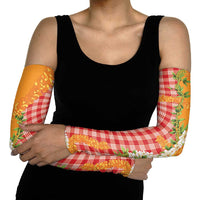 Prince Kuhio Aloha Hawaii Arm Sleeves Plumeria Ilima Lei Palaka Motifs LT14 - Polynesian Pride