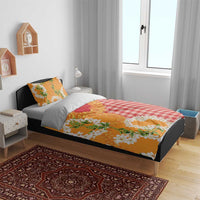 Prince Kuhio Aloha Hawaii Bedding Set Plumeria Ilima Lei Palaka Motifs LT14 - Polynesian Pride