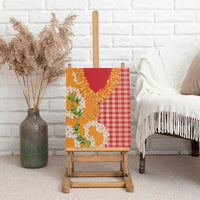Prince Kuhio Aloha Hawaii Canvas Wall Art Plumeria Ilima Lei Palaka Motifs LT14 - Polynesian Pride