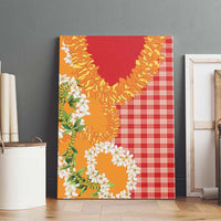 Prince Kuhio Aloha Hawaii Canvas Wall Art Plumeria Ilima Lei Palaka Motifs LT14 - Polynesian Pride
