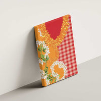 Prince Kuhio Aloha Hawaii Canvas Wall Art Plumeria Ilima Lei Palaka Motifs LT14 - Polynesian Pride