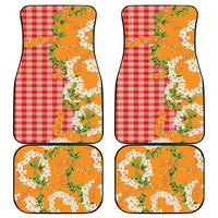 Prince Kuhio Aloha Hawaii Car Mats Plumeria Ilima Lei Palaka Motifs LT14 - Polynesian Pride