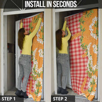 Prince Kuhio Aloha Hawaii Door Cover Plumeria Ilima Lei Palaka Motifs