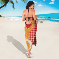 Prince Kuhio Aloha Hawaii Sarong Plumeria Ilima Lei Palaka Motifs LT14 - Polynesian Pride