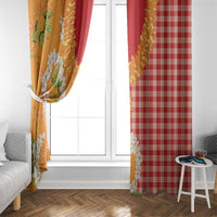 Prince Kuhio Aloha Hawaii Window Curtain Plumeria Ilima Lei Palaka Motifs LT14 - Polynesian Pride