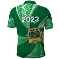 Custom Tonga Saineha High School Polo Shirt Class Of Year Tongan Ngatu Pattern LT14 - Polynesian Pride