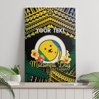 Personalised Malampa Day Canvas Wall Art Vanuatu Provinces Polynesian Pattern LT14 - Polynesian Pride