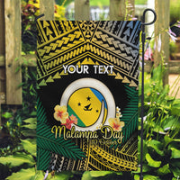 Personalised Malampa Day Garden Flag Vanuatu Provinces Polynesian Pattern LT14 Garden Flag Black - Polynesian Pride