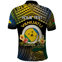 Personalised Malampa Day Polo Shirt Vanuatu Provinces Polynesian Pattern