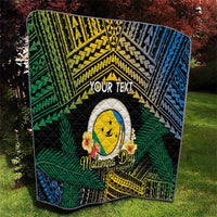 Personalised Malampa Day Quilt Vanuatu Provinces Polynesian Pattern