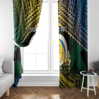 Personalised Malampa Day Window Curtain Vanuatu Provinces Polynesian Pattern LT14 - Polynesian Pride