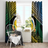Personalised Malampa Day Window Curtain Vanuatu Provinces Polynesian Pattern LT14 - Polynesian Pride