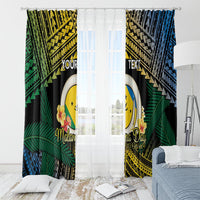 Personalised Malampa Day Window Curtain Vanuatu Provinces Polynesian Pattern LT14 - Polynesian Pride