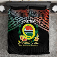Personalised Penama Day Bedding Set Vanuatu Provinces Polynesian Pattern LT14 Black - Polynesian Pride