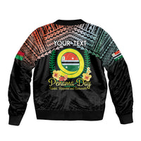Personalised Penama Day Bomber Jacket Vanuatu Provinces Polynesian Pattern LT14 - Polynesian Pride