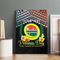 Personalised Penama Day Canvas Wall Art Vanuatu Provinces Polynesian Pattern LT14 - Polynesian Pride