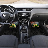 Personalised Penama Day Car Mats Vanuatu Provinces Polynesian Pattern LT14 Set 2pcs - Front Black - Polynesian Pride