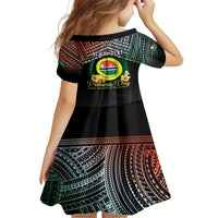 Personalised Penama Day Family Matching Off Shoulder Short Dress and Hawaiian Shirt Vanuatu Provinces Polynesian Pattern LT14 - Polynesian Pride