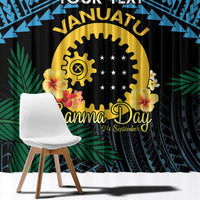 Personalised Sanma Day Window Curtain Vanuatu Provinces Polynesian Pattern LT14 - Polynesian Pride