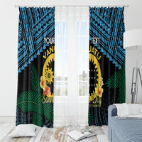 Personalised Sanma Day Window Curtain Vanuatu Provinces Polynesian Pattern LT14 - Polynesian Pride