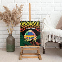 Personalised Tafea Day Canvas Wall Art Vanuatu Provinces Polynesian Pattern LT14 - Polynesian Pride