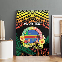 Personalised Tafea Day Canvas Wall Art Vanuatu Provinces Polynesian Pattern LT14 - Polynesian Pride