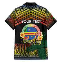 Personalised Tafea Day Family Matching Summer Maxi Dress and Hawaiian Shirt Vanuatu Provinces Polynesian Pattern LT14 - Polynesian Pride