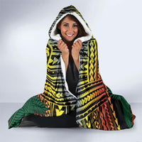 Personalised Tafea Day Hooded Blanket Vanuatu Provinces Polynesian Pattern LT14 - Polynesian Pride