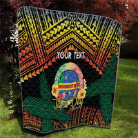 Personalised Tafea Day Quilt Vanuatu Provinces Polynesian Pattern