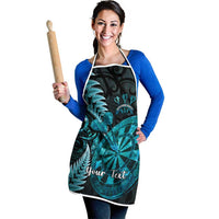 Personalised New Zealand Darts Apron Happiness Is A Tight Threesome Maori Paua Shell - Polynesian Pride