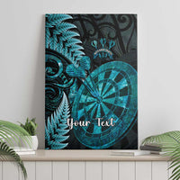 Personalised New Zealand Darts Canvas Wall Art Happiness Is A Tight Threesome Maori Paua Shell LT14 - Polynesian Pride