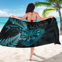 Personalised New Zealand Darts Sarong Happiness Is A Tight Threesome Maori Paua Shell