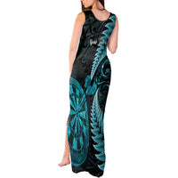 Personalised New Zealand Darts Tank Maxi Dress Happiness Is A Tight Threesome Maori Paua Shell