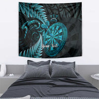 Personalised New Zealand Darts Tapestry Happiness Is A Tight Threesome Maori Paua Shell