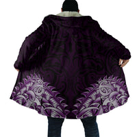 New Zealand Ta Moko Cloak Aotearoa Maori Chest Tattoo Purple