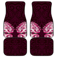 New Zealand Ta Moko Car Mats Aotearoa Maori Chest Tattoo Pink
