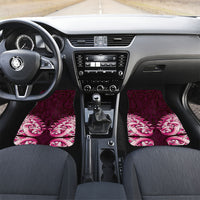 New Zealand Ta Moko Car Mats Aotearoa Maori Chest Tattoo Pink