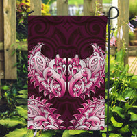 New Zealand Ta Moko Garden Flag Aotearoa Maori Chest Tattoo Pink