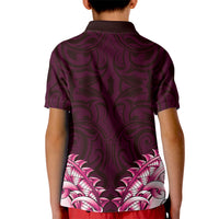 New Zealand Ta Moko Kid Polo Shirt Aotearoa Maori Chest Tattoo Pink