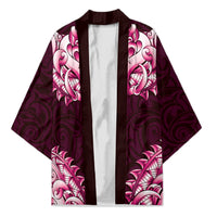 New Zealand Ta Moko Kimono Aotearoa Maori Chest Tattoo Pink