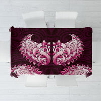 New Zealand Ta Moko Tablecloth Aotearoa Maori Chest Tattoo Pink